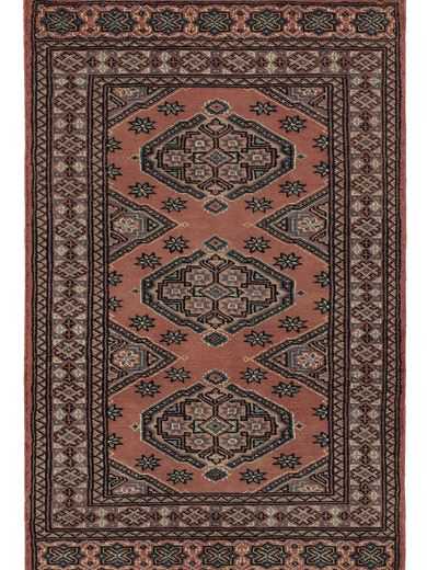 tappeto pakistano antico, rosso con disegni geometrici tribali