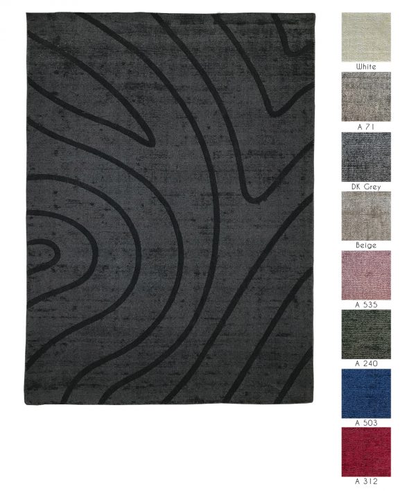 tappeti contemporanei Monocolor Bilbao Cut della collezione Arazi Home di artorient disponibili in diverse tonalit&agrave;