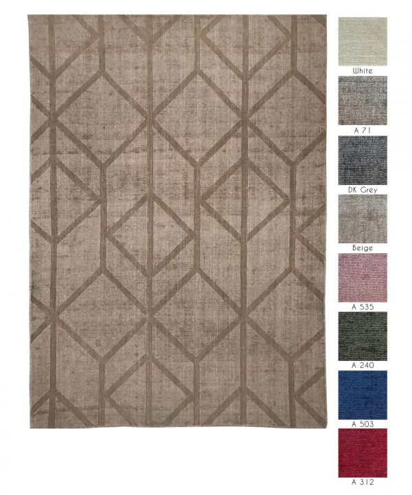 tappeti contemporanei Monocolor Bilbao Cut della collezione Arazi Home di artorient disponibili in diverse tonalit&agrave;