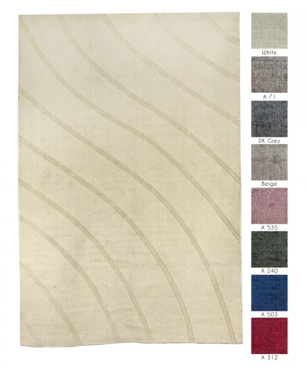 tappeti contemporanei Monocolor Bilbao Cut della collezione Arazi Home di artorient disponibili in diverse tonalit&agrave;